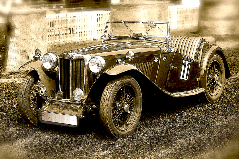 MG Oldtimer auf Oldtimertreffen